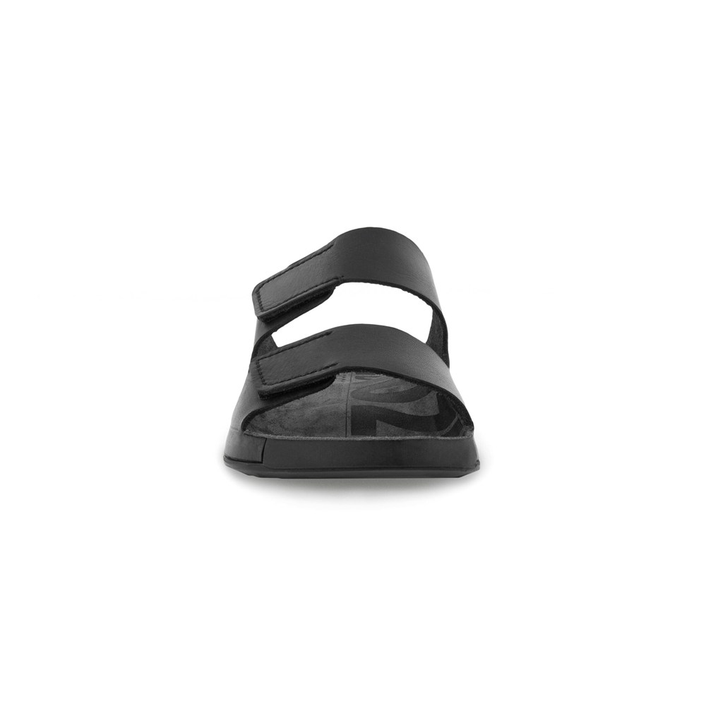 Mens Sandals - ECCO 2Nd Cozmo Flat - Black - 8614ZLHGB